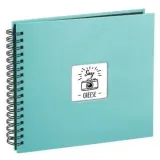 View 2 of Hama Fine Art Spiralbound Photo Album, 28cm x 24cm 50, Turquoise