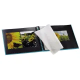 View 4 of Hama Fine Art Spiralbound Photo Album, 28cm x 24cm 50, Turquoise