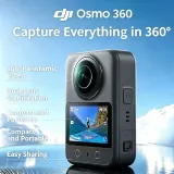 View 1 of Open Box-DJI Osmo 360 Camera Standard Combo 1-Inch 360° Imaging Native 8K Video 105GB Storage 120MP Photo 100-Min 8K Recording 360 Action Camera